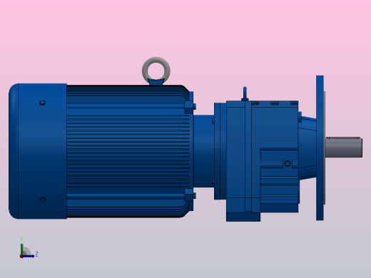 RF97法兰轴伸式安装斜齿轮减速机RF97-Y30-4P-200L-M1-0°-Φ450左视缩略图
