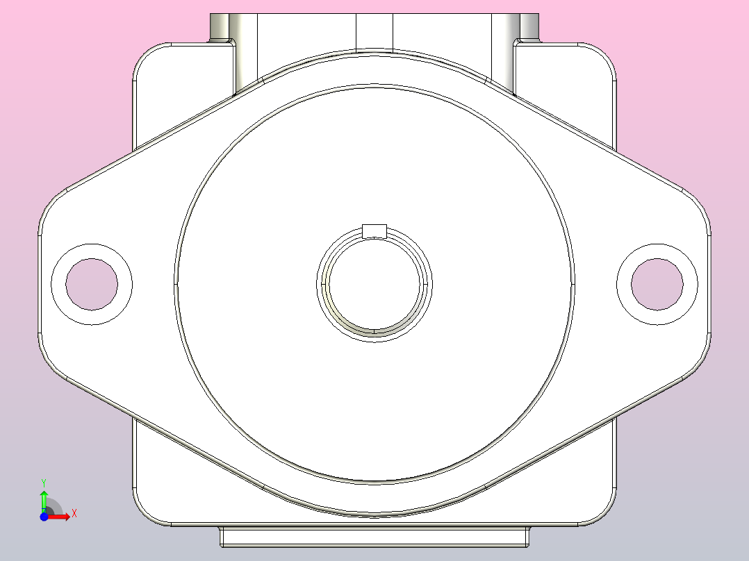 PV2R2法兰安装型油泵[PV2R2-26-F-RRA]前视图