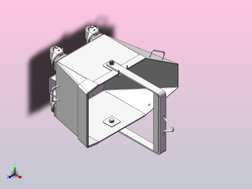 废料篮小车正等轴测缩略图