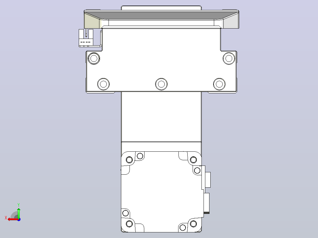 滚珠丝杠直线轴内置导轨TPA-GCR-150-2010C-L1350-MP-M75-N3后视图