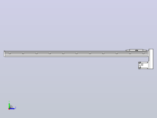 滚珠丝杠直线轴内置导轨TPA-GCR-150-2010C-L1350-MP-M75-N3左视缩略图