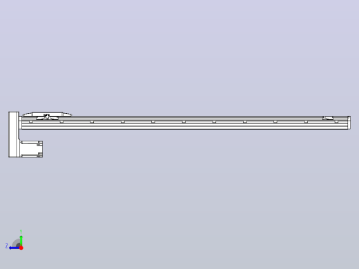 滚珠丝杠直线轴内置导轨TPA-GCR-150-2010C-L1350-MP-M75-N3右视缩略图