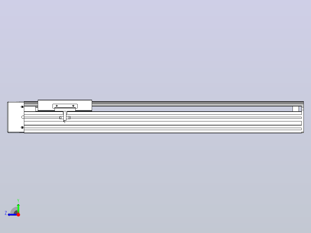日规模组半封闭丝杆TPA-HNR-140D-2010C-L450-ML-C-P40-N3右视图