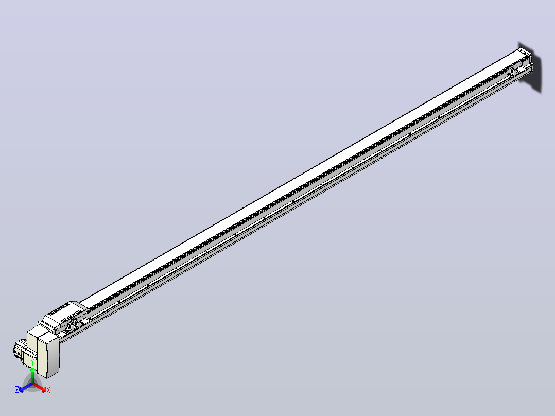 机器人皮带驱动直线轴TPA-GCB-50-P42-L1500-RP-M10-N3主视图