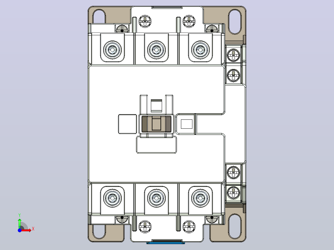 NC5-7511～10011交流接触器三维模型202204前视图