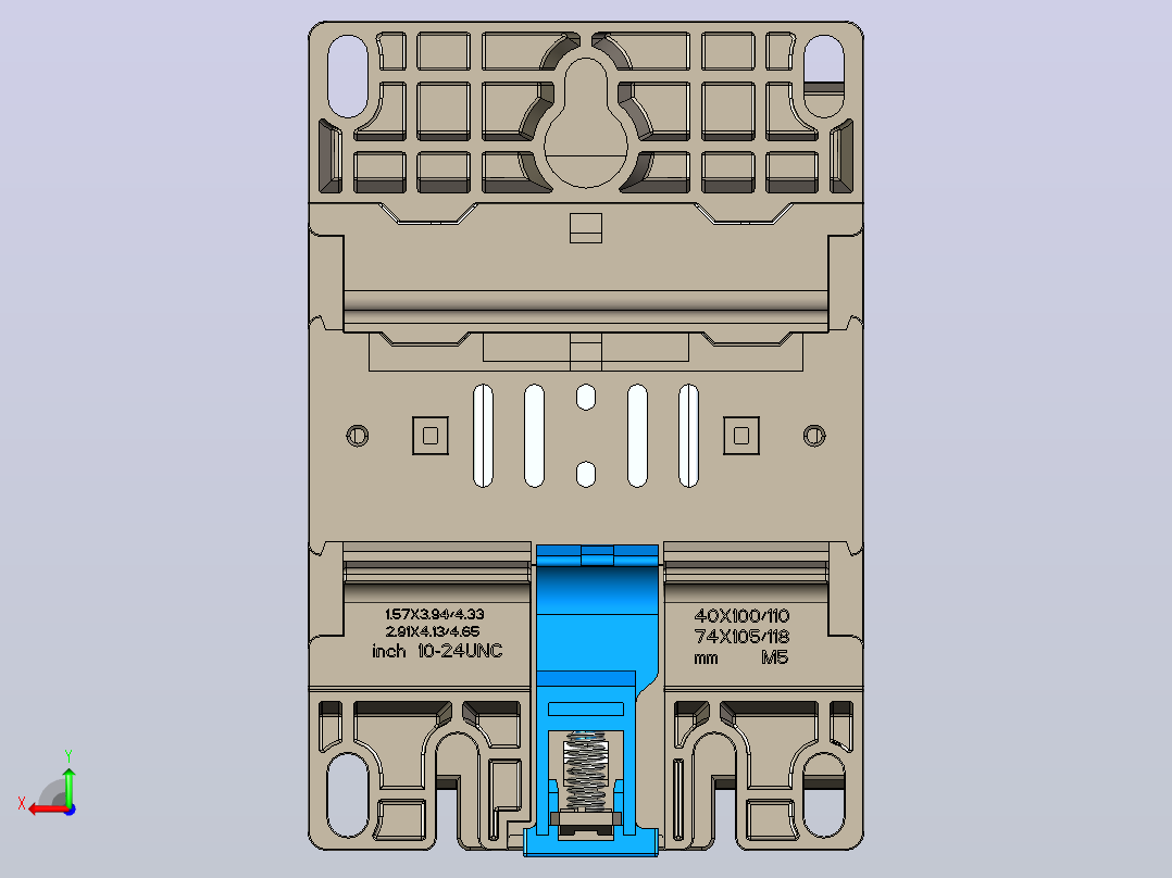 NC5-7511～10011交流接触器三维模型202204后视图
