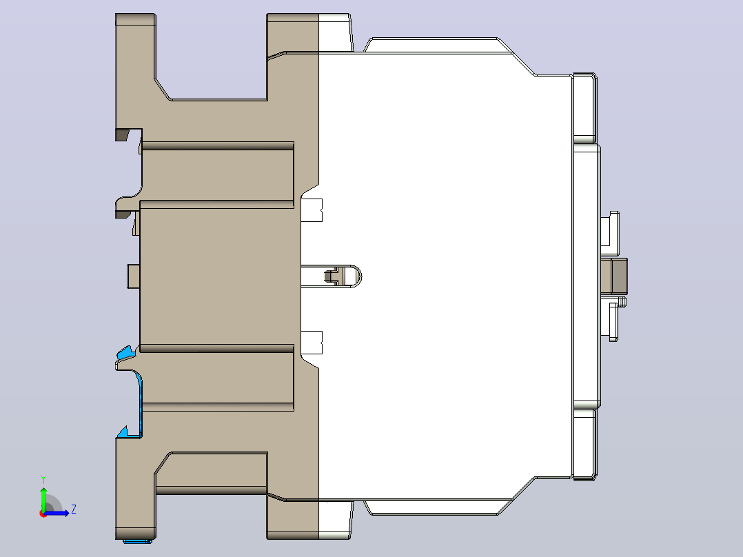 NC5-7511～10011交流接触器三维模型202204左视图