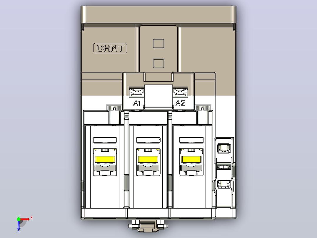 NC5-7511～10011交流接触器三维模型202204俯视图