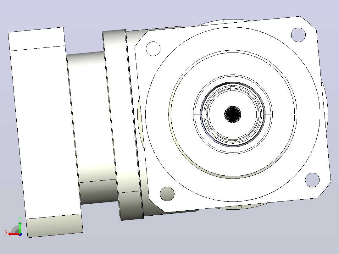 MTBR-115-L1-24 MTBR-115 直角行星减速机后视图
