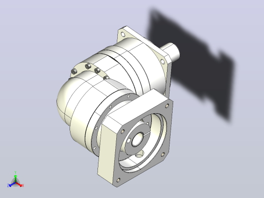 MTBR-115-L1-24 MTBR-115 直角行星减速机正等轴测缩略图