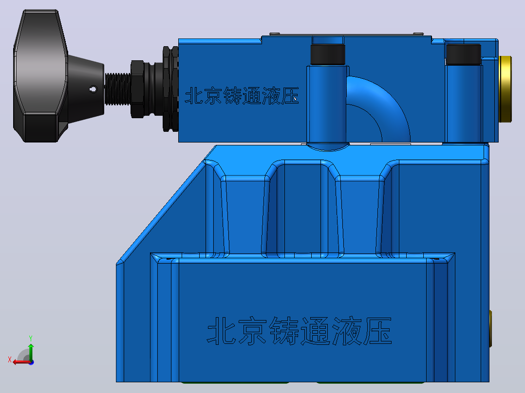 DZ30-1 先导式顺序阀后视图