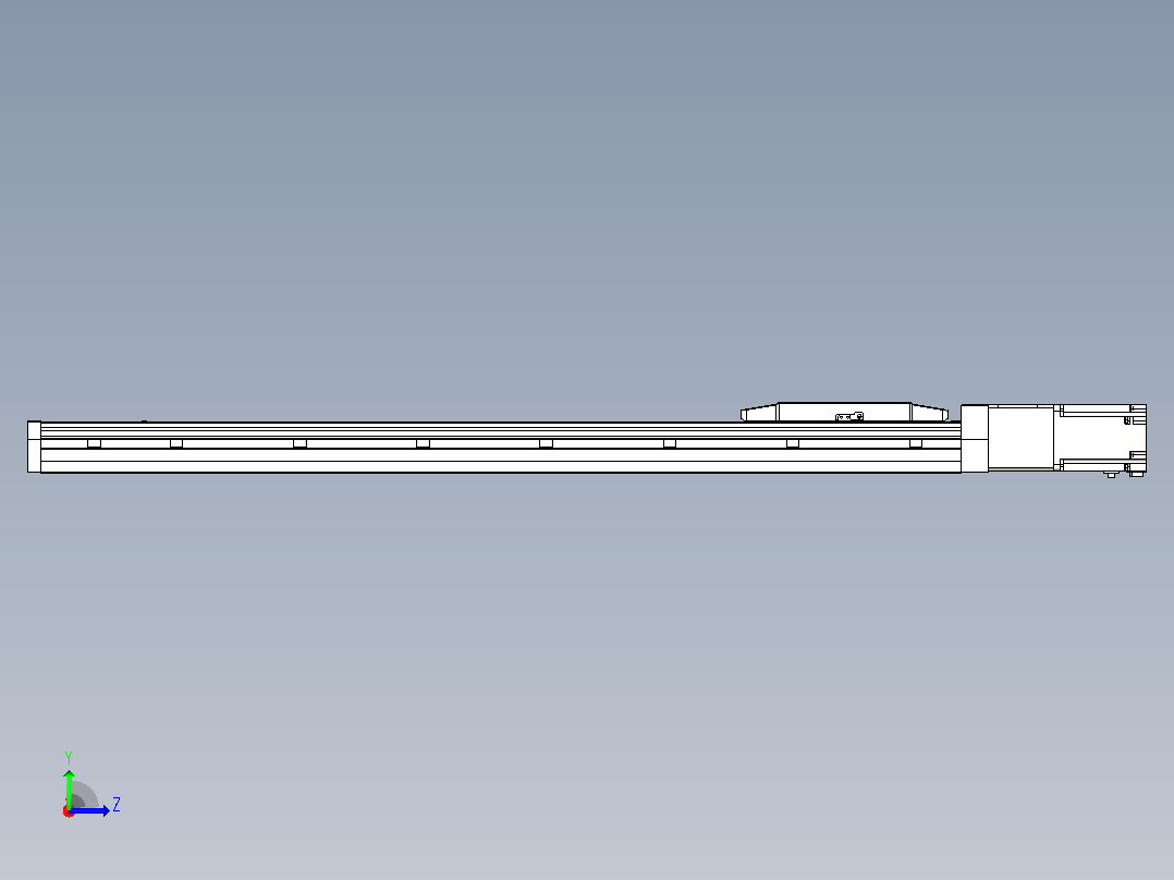 滚珠丝杠直线轴内置导轨TPA-GCR-170-2510C-L850-M-M75-N3左视图