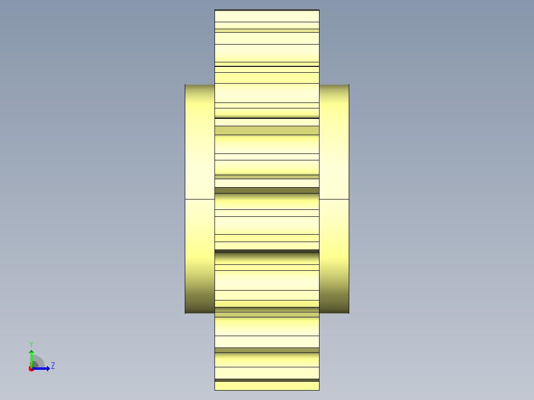 881系列机加工主动轮JS 881-19T-R25-C1左视图