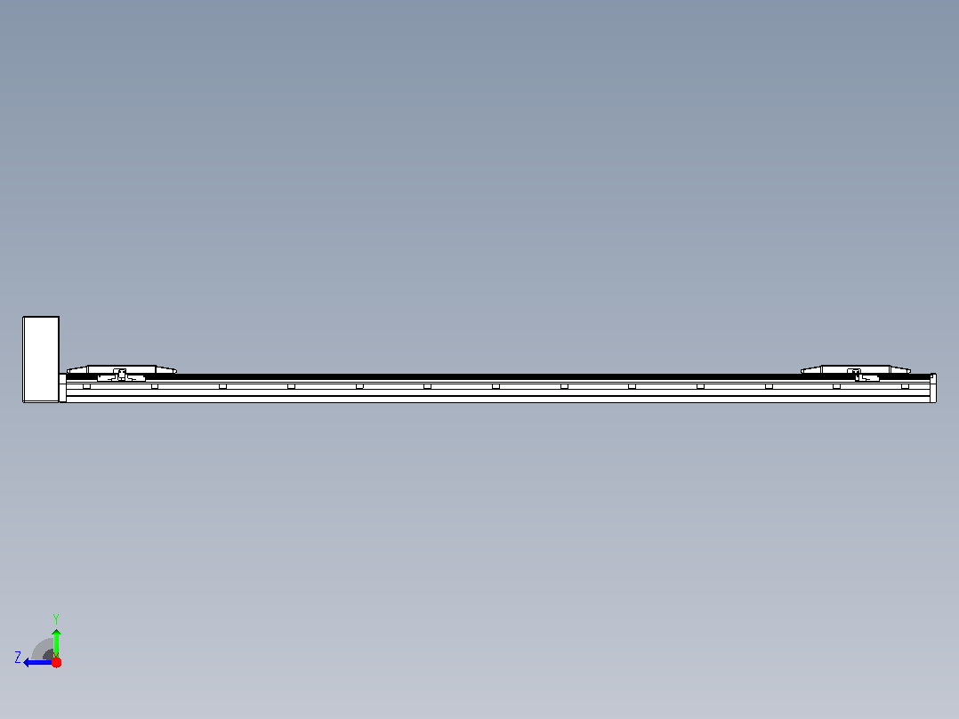 皮带直线轴双滑块型TPA-GCBS-150-P80-L675-RU-M75-N3右视图