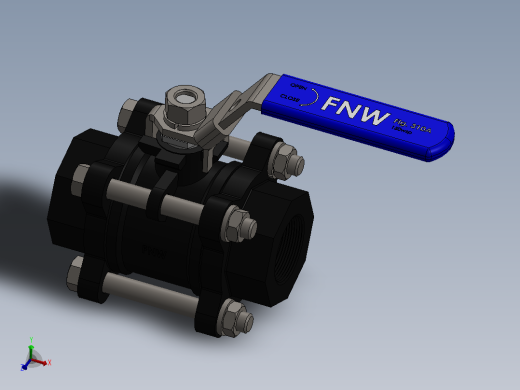 FNW-FNW311AH三片式内螺纹球阀