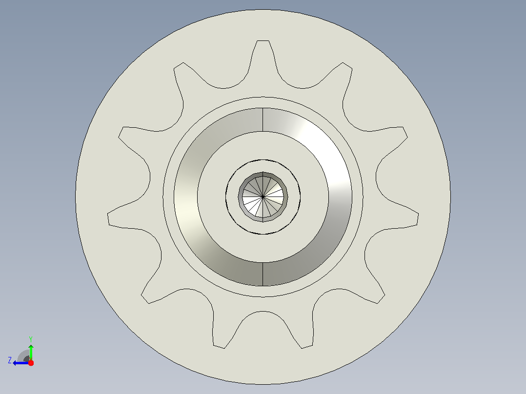 SD2-08B11T-D60X2.0T-AGL455-RL400-C2动力钢制双排齿输送滚筒右视图