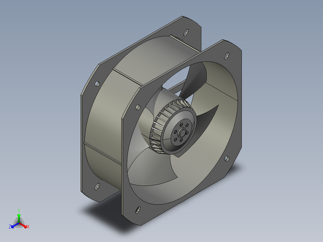 200FZY-S轴流风机[200FZY6-S]主视图