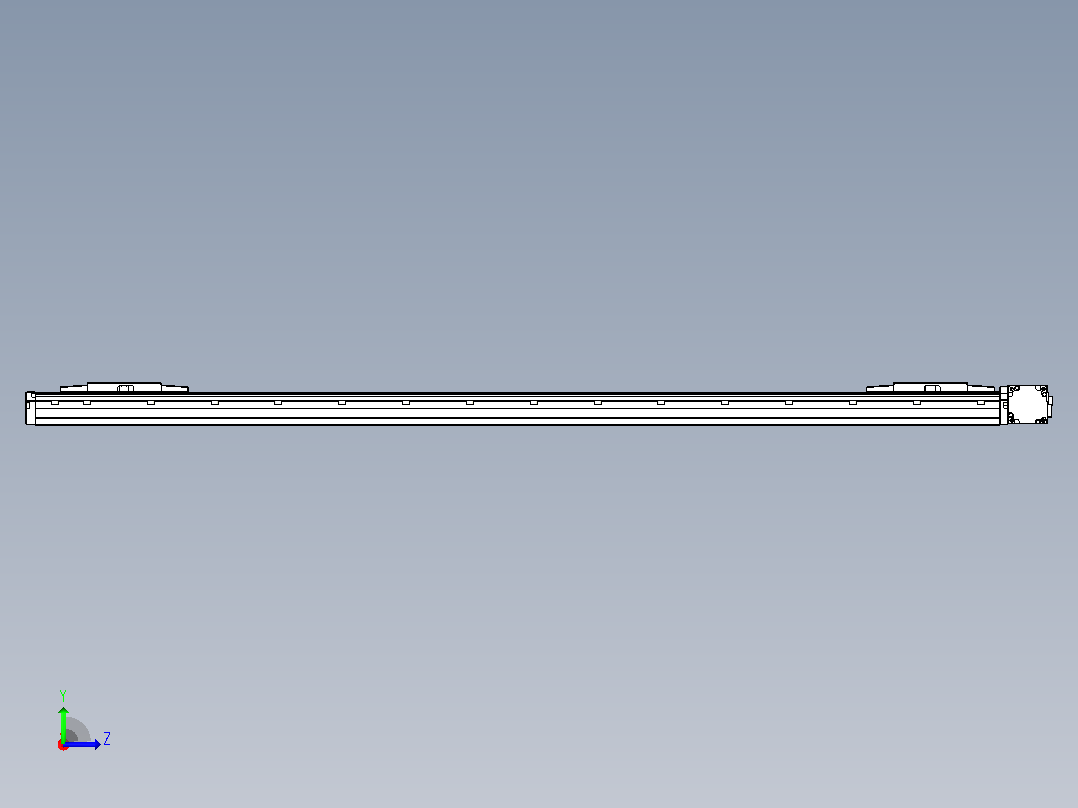 皮带直线轴双滑块型TPA-GCBS-120-P70-L525-DR-M20-N3左视图