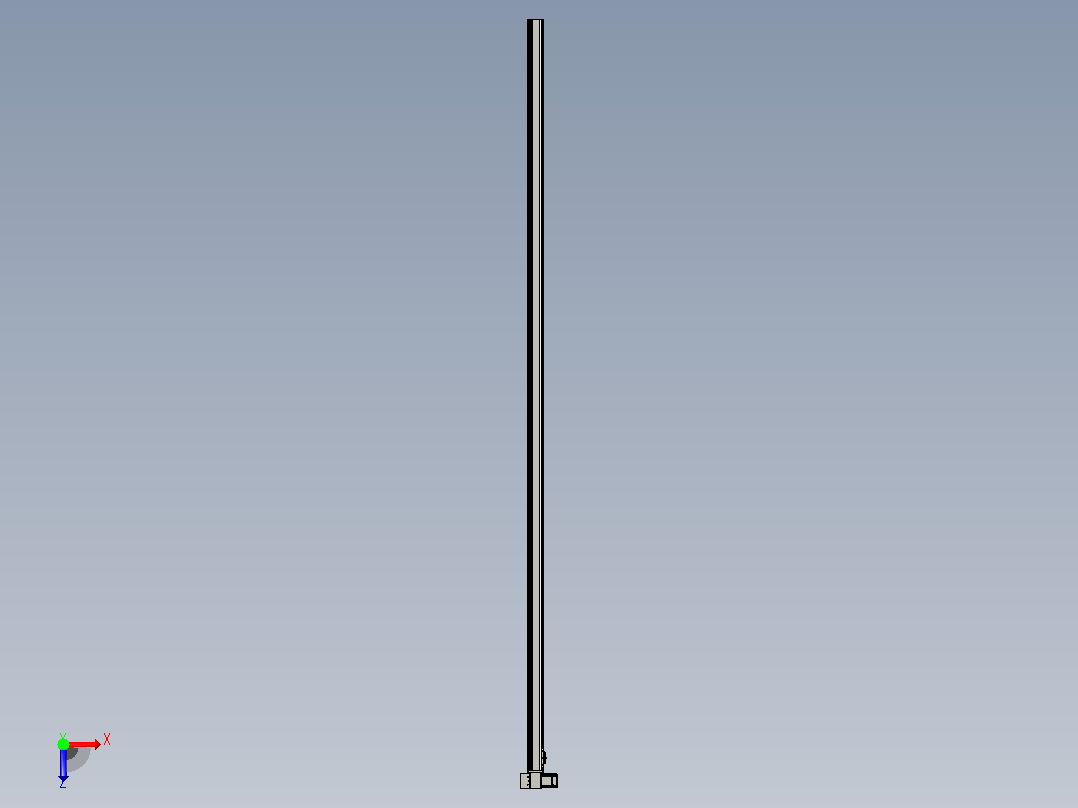 皮带直线轴半封闭可选导轨TPA-HNB-65S-90-L3050-LP-C-P10-N3俯视图