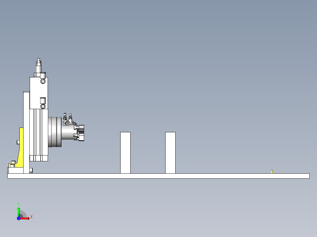 树脂零件用研磨试验机前视图