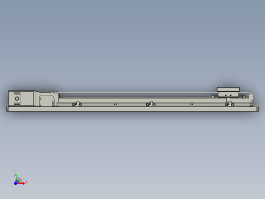 单轴驱动器3D模型前视缩略图