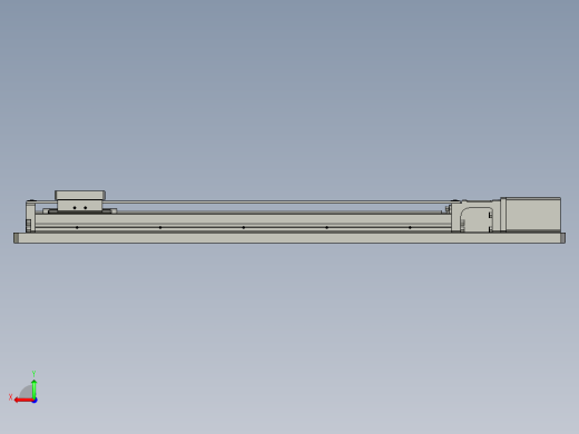 单轴驱动器3D模型后视缩略图