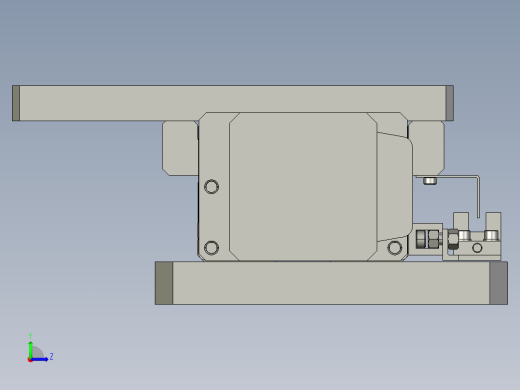 单轴驱动器3D模型左视缩略图
