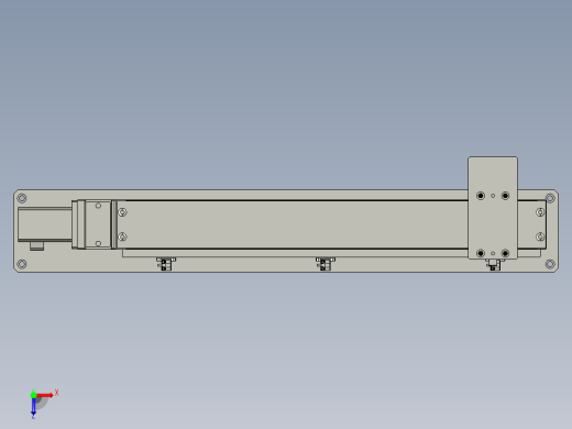 单轴驱动器3D模型俯视缩略图