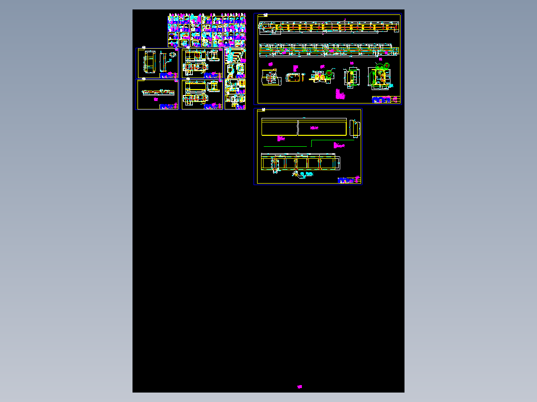 铜管加工设备－翅片管机组（空调管）全套图纸