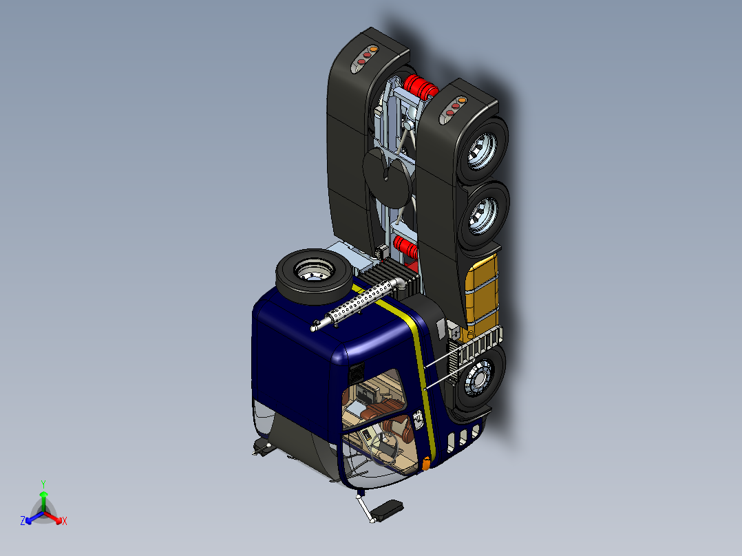 Chromatic II货车卡车模型3D图纸 x_t格式