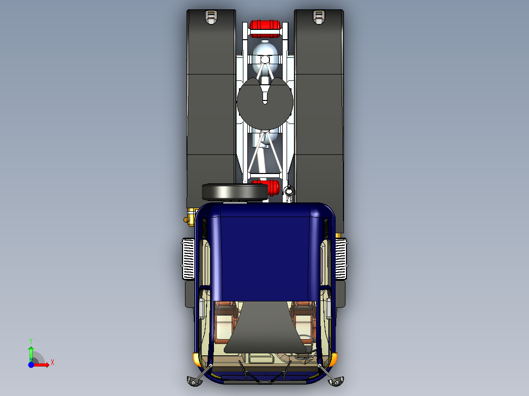 Chromatic II货车卡车模型3D图纸 x_t格式前视图