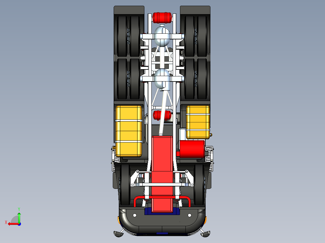 Chromatic II货车卡车模型3D图纸 x_t格式后视图