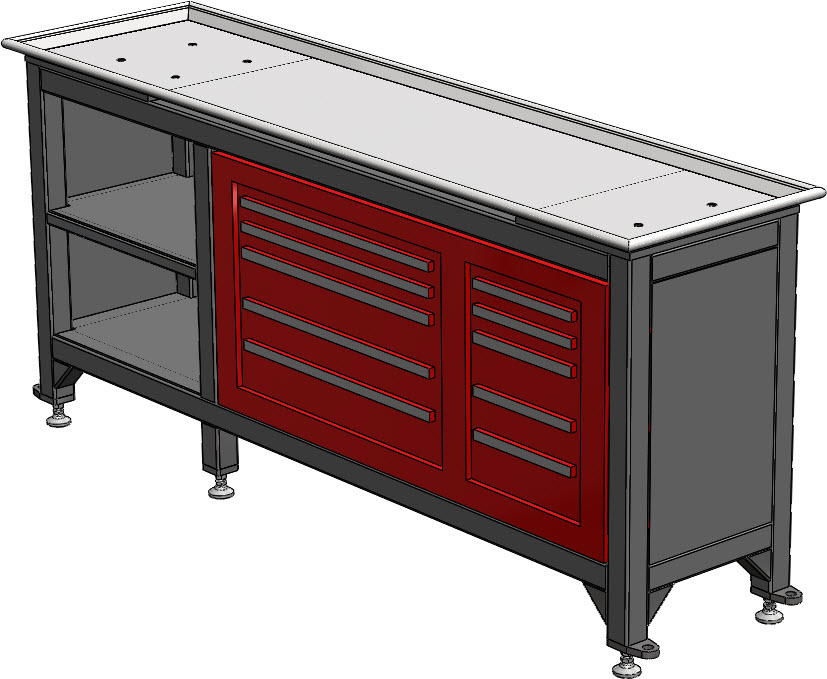 SW2015含特征工具桌