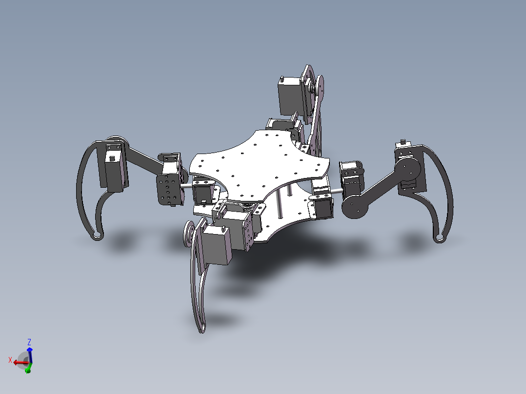 蜘蛛行走结构设计