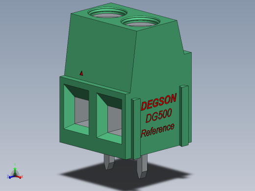 DEGSON DG500 系列 5.05.087.62mm 接线端子-DG500-5.0_5.08_7.62-xxP-14-00AH