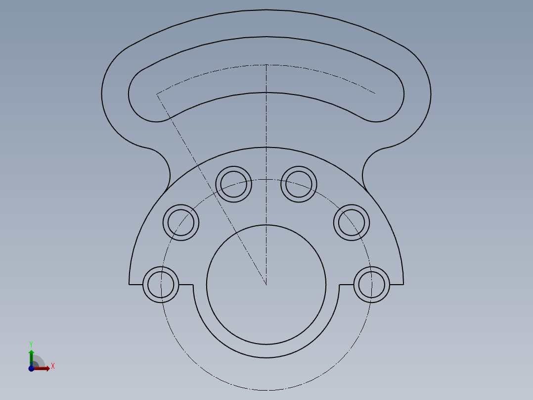 SW建模练习题-exercise 94主视图