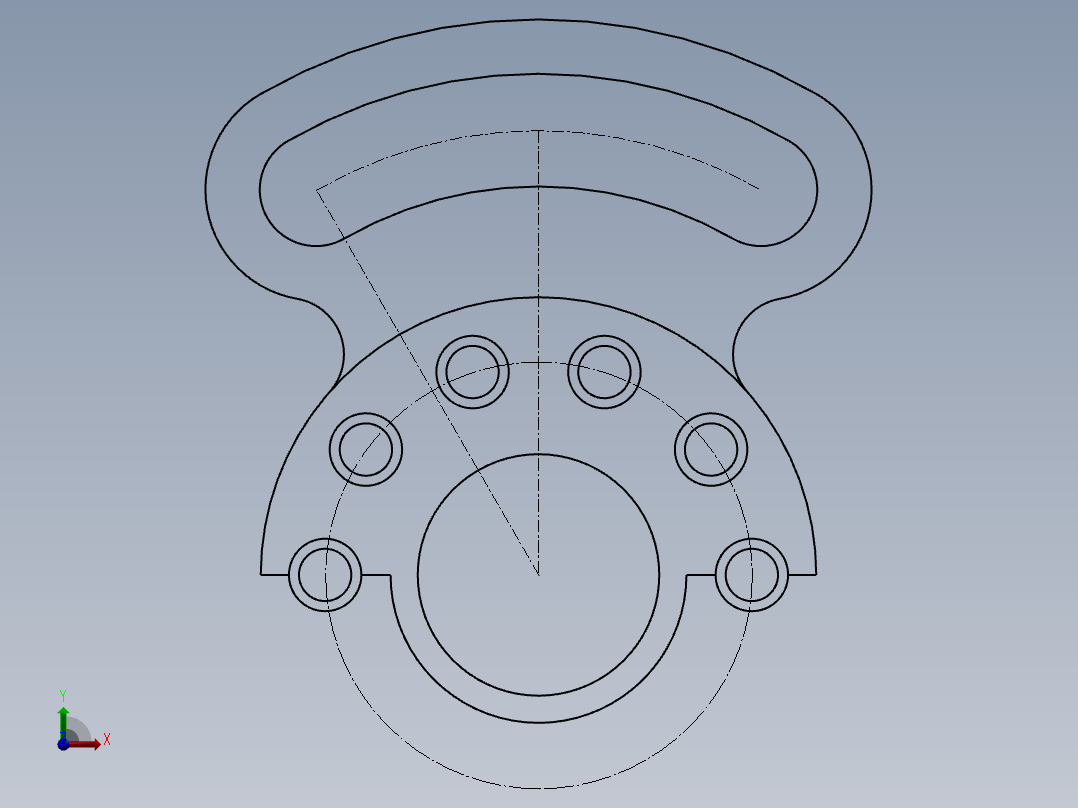 SW建模练习题-exercise 94前视图