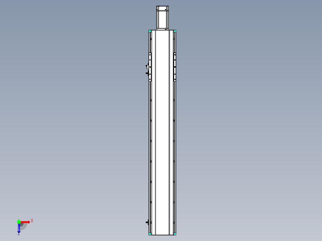 东锦丝杆传动-直线滑台模组DH135-C-L10-S700-BC-P400W-C3俯视图