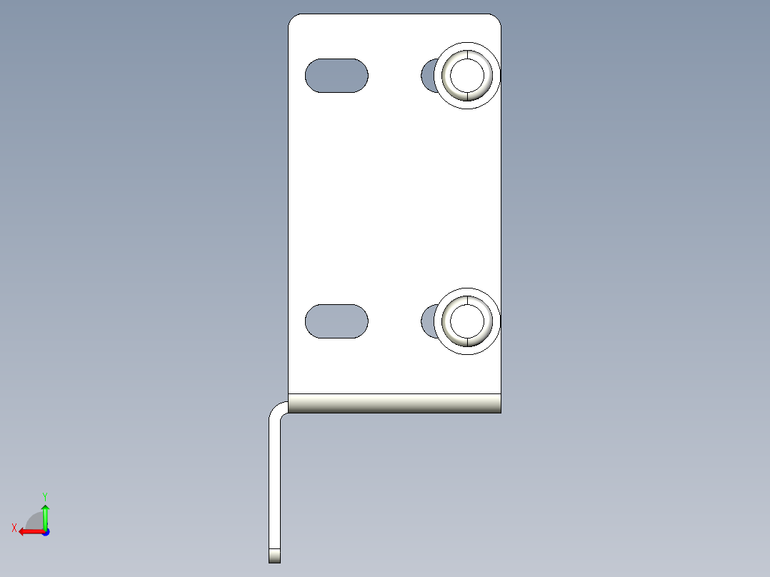 基恩士PZ-B21A_kc图纸模型后视图