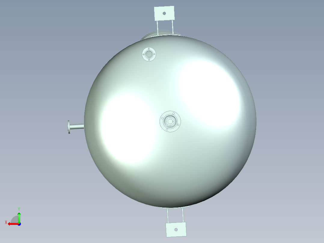 搅拌式反应釜三维+cad+说明书后视图