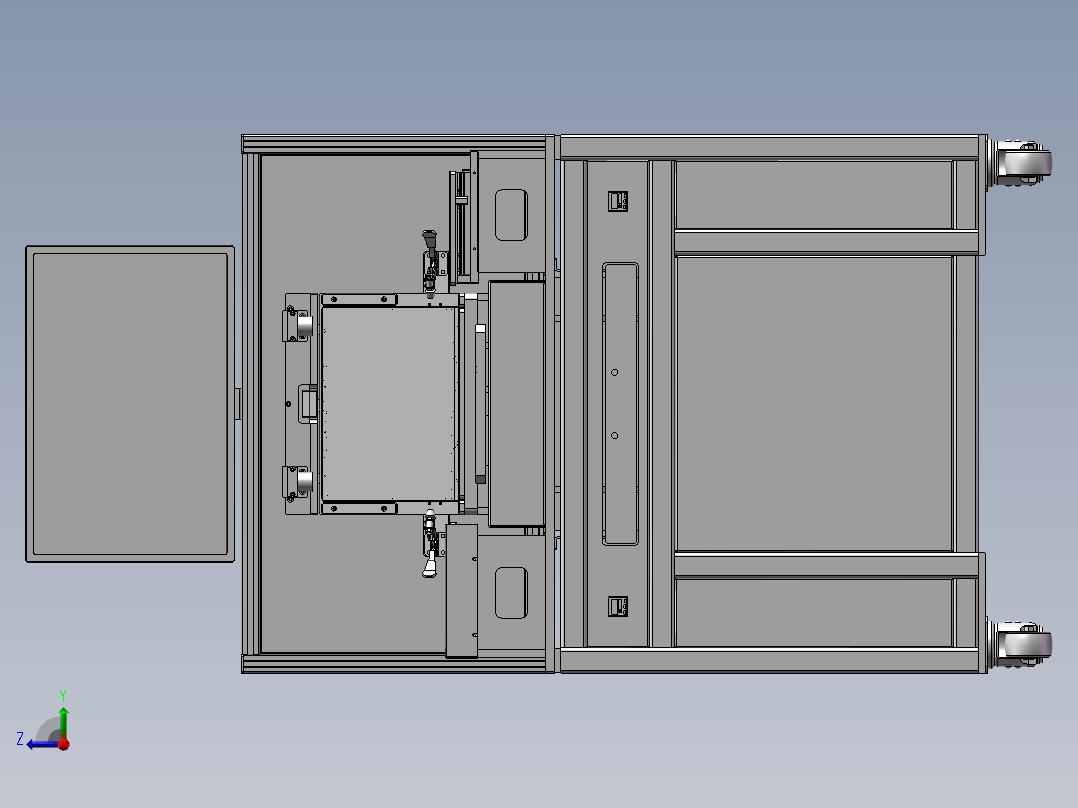 自动笔记本对位组装机右视图
