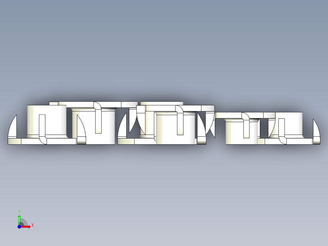 家具螺母前视图