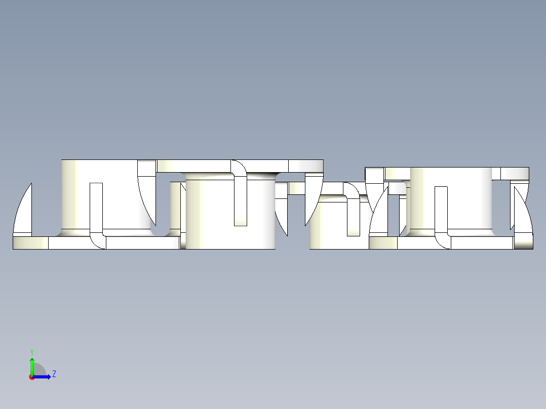 家具螺母左视图