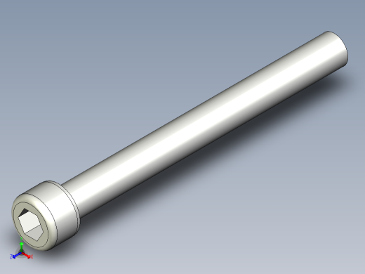 有頭內六角全牙螺絲ACBB-3D多系列多零件图纸模型