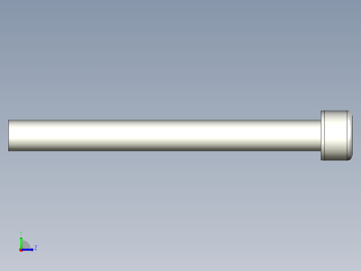 有頭內六角全牙螺絲ACBB-3D多系列多零件图纸模型左视缩略图