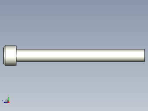 有頭內六角全牙螺絲ACBB-3D多系列多零件图纸模型右视缩略图