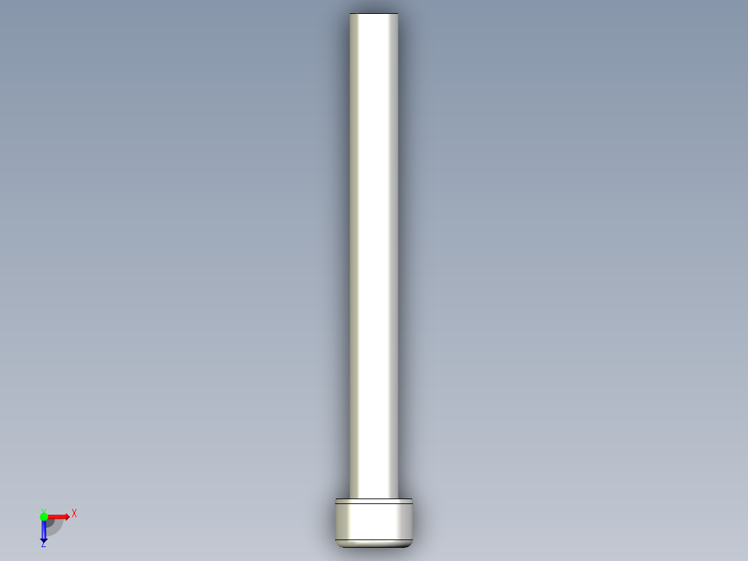 有頭內六角全牙螺絲ACBB-3D多系列多零件图纸模型俯视图