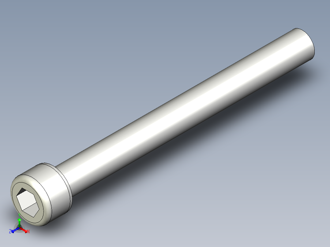 有頭內六角全牙螺絲ACBB-3D多系列多零件图纸模型正等轴测图