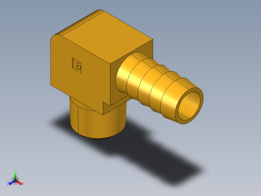 倒齿式工业管接头Hose Barb 90Deg Elbow to Male Pipe 129HB-8-6