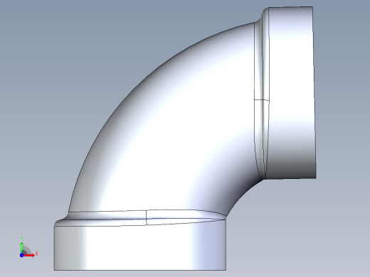 船舶管路系统S3_SeaDrainPLUS_1-4ShortBend-SxS_37E182503_3in Sea Drain Plus - 91.2 Short Sweep - SxS前视缩略图